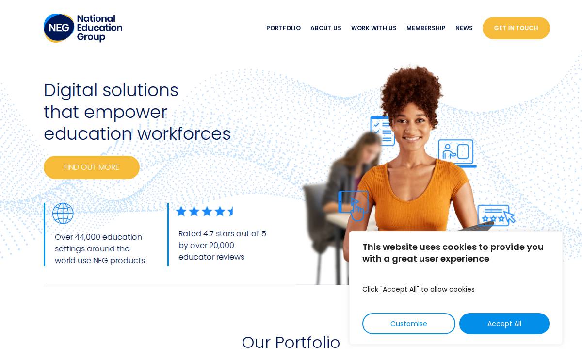 Nationaleducationgroup website preview