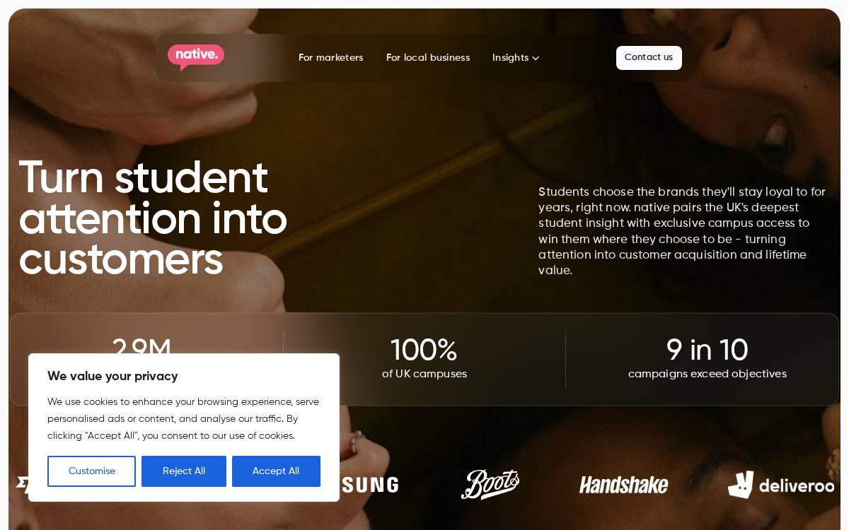 Native website preview