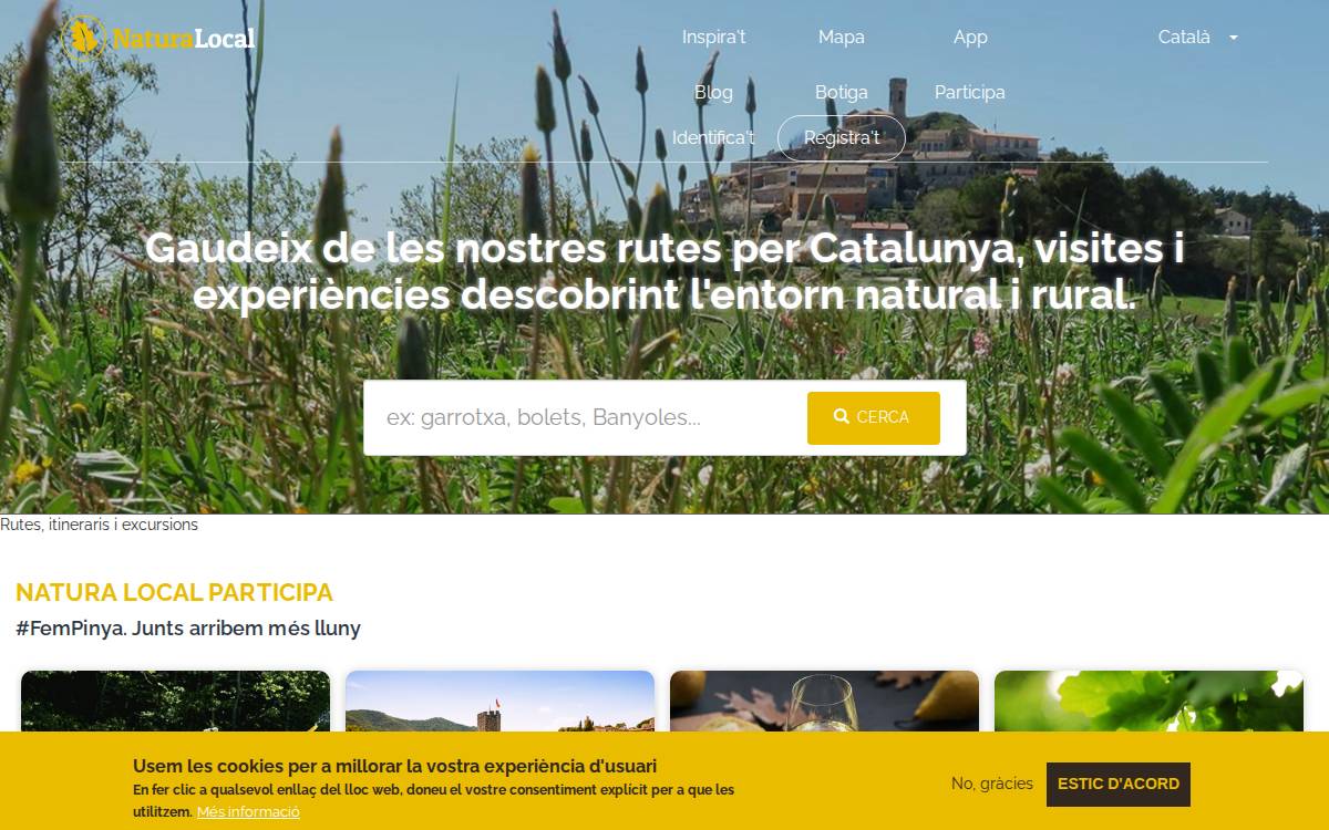 Natura Local website preview