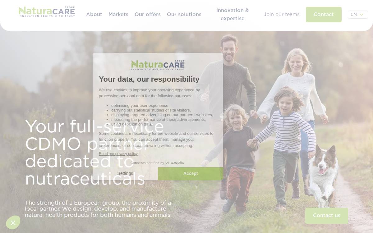 Naturacare website preview