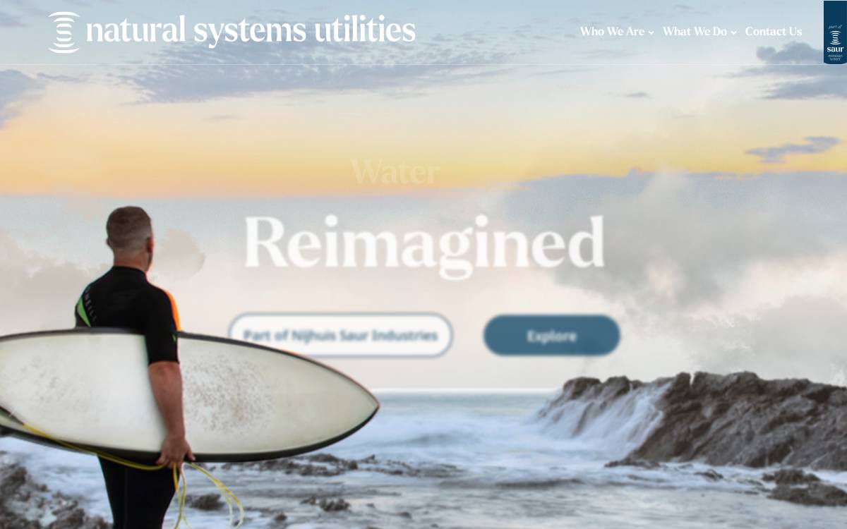 Natural Systems Utilities website preview