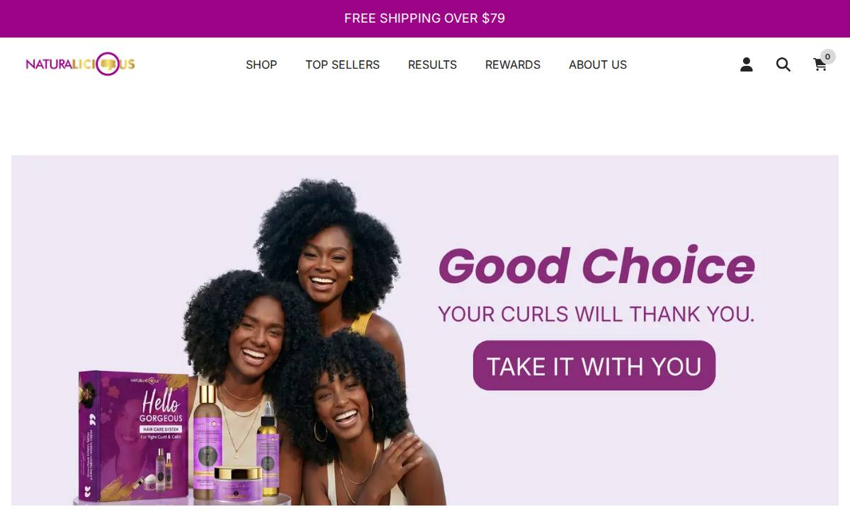 Naturalicious website preview