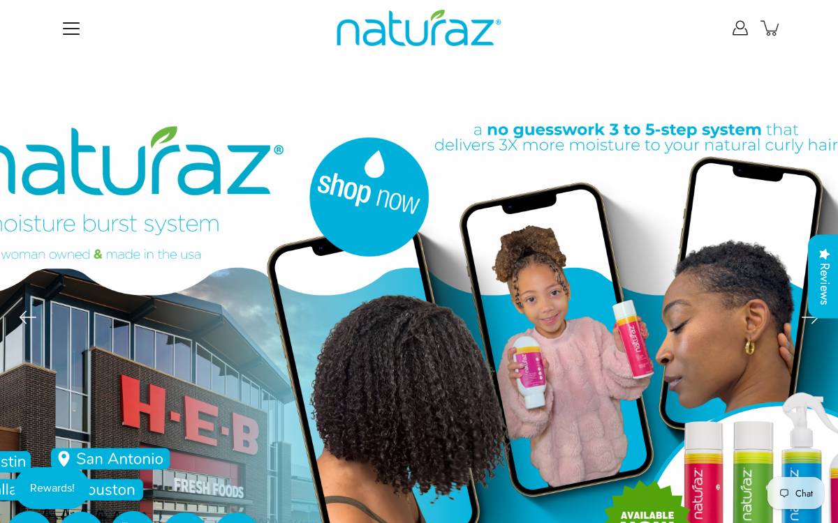 Naturaz website preview