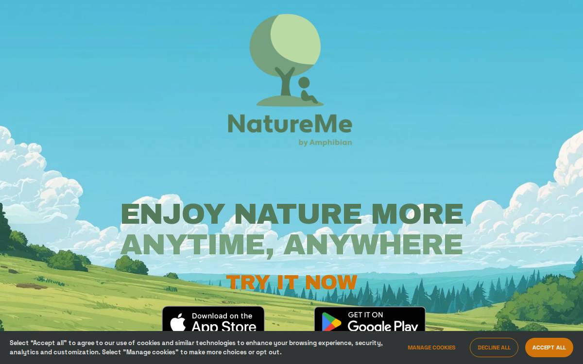 NatureMe website preview
