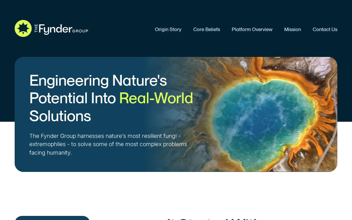Nature's Fynd website preview