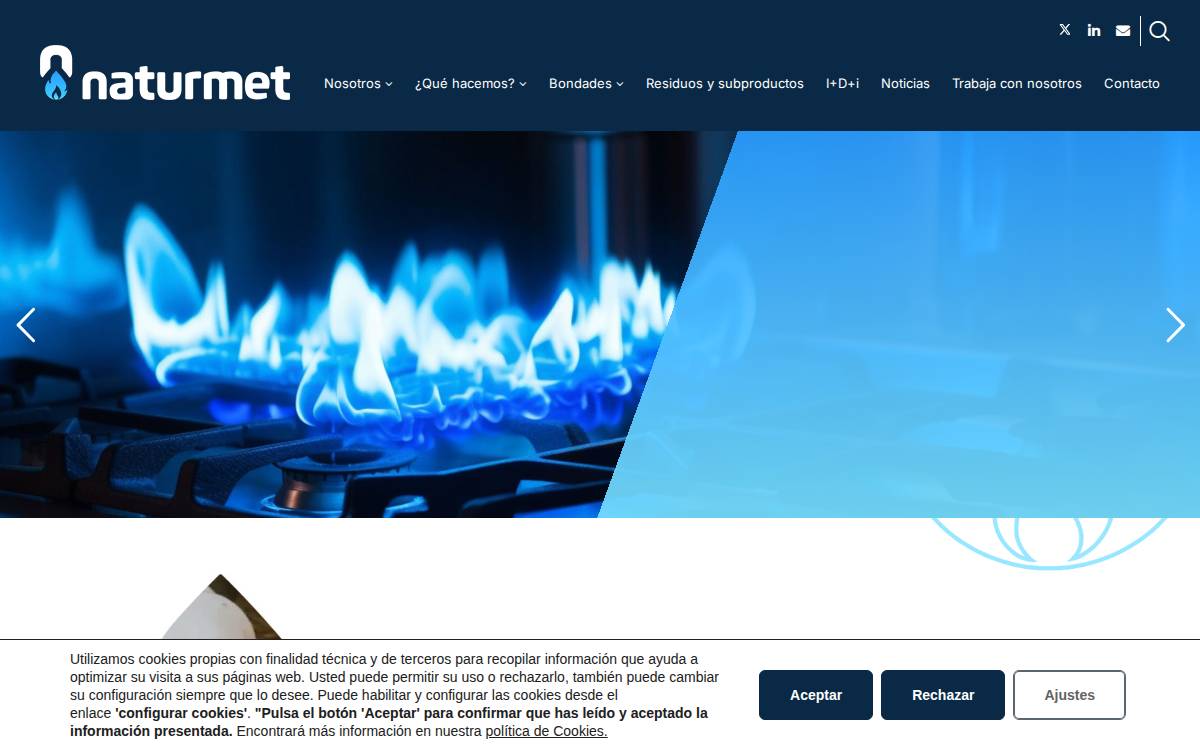 Naturmet website preview