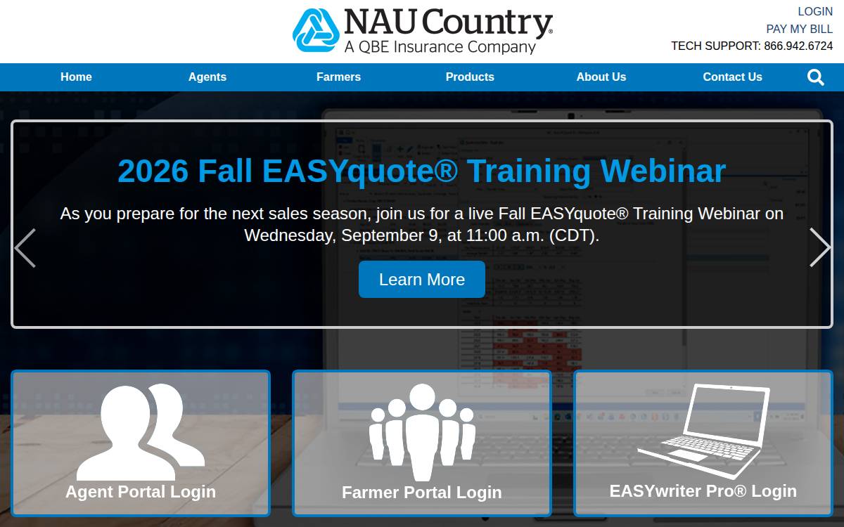 Naucountry website preview