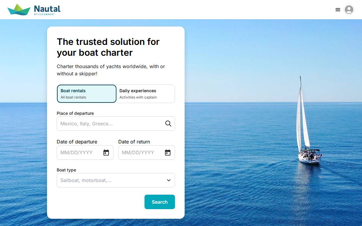 Nautal website preview