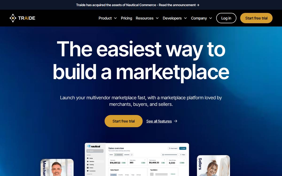 Nautical Commerce website preview