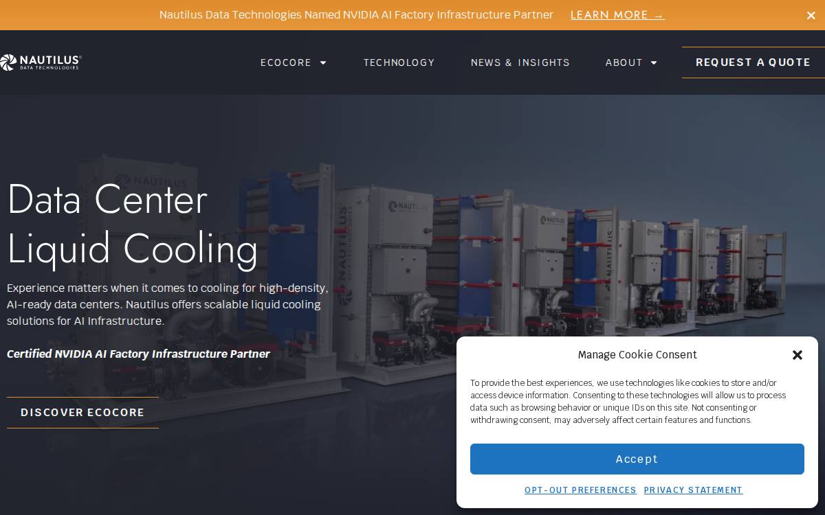 Nautilus website preview