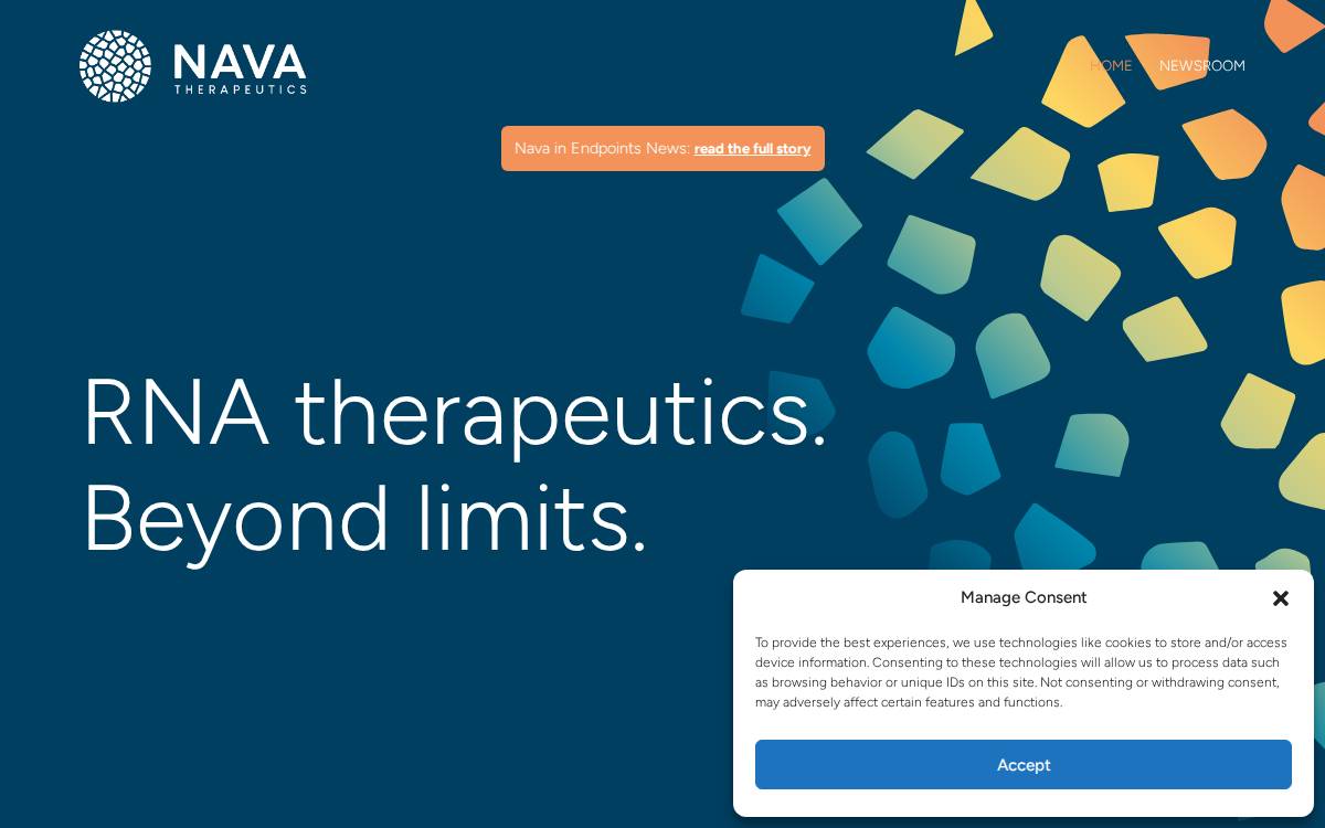 Nava Therapeutics website preview