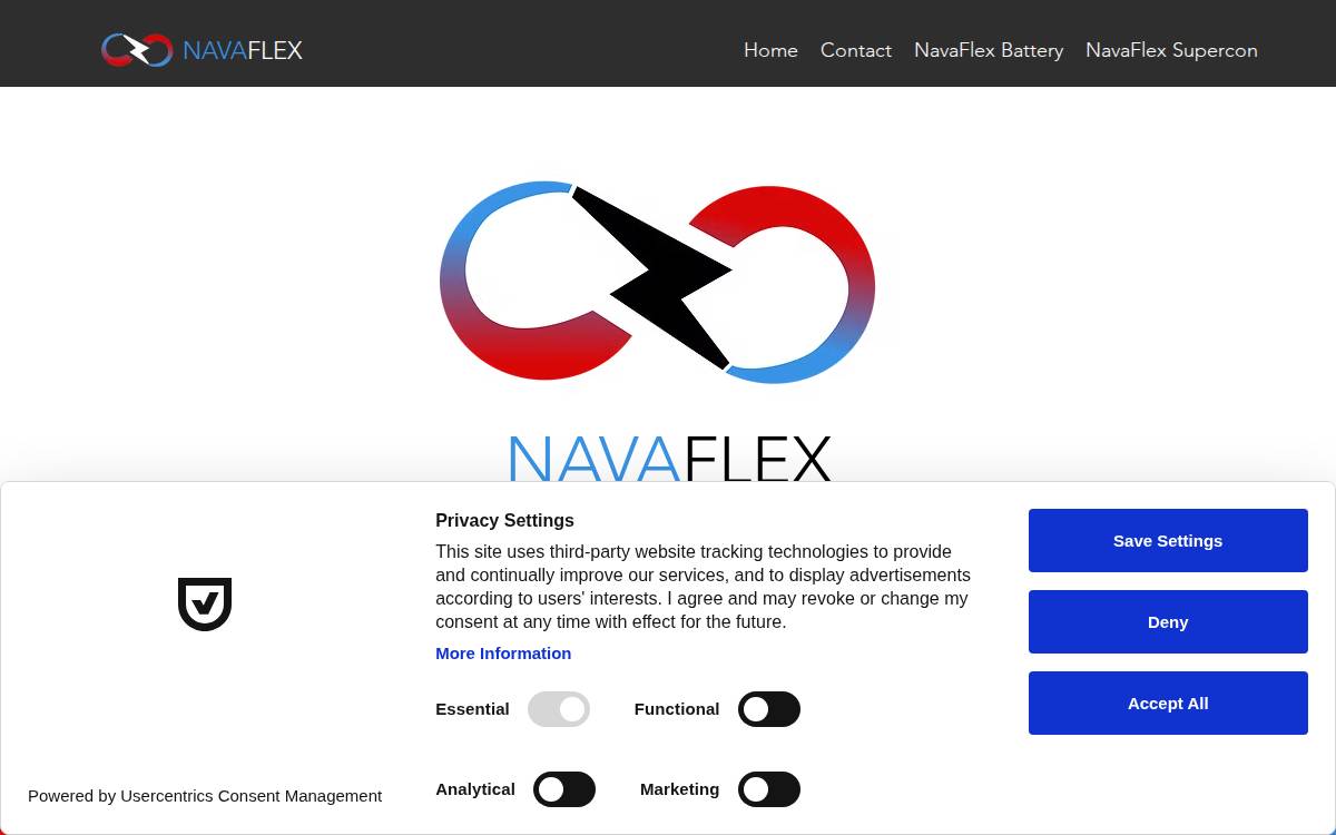 Navaflex website preview