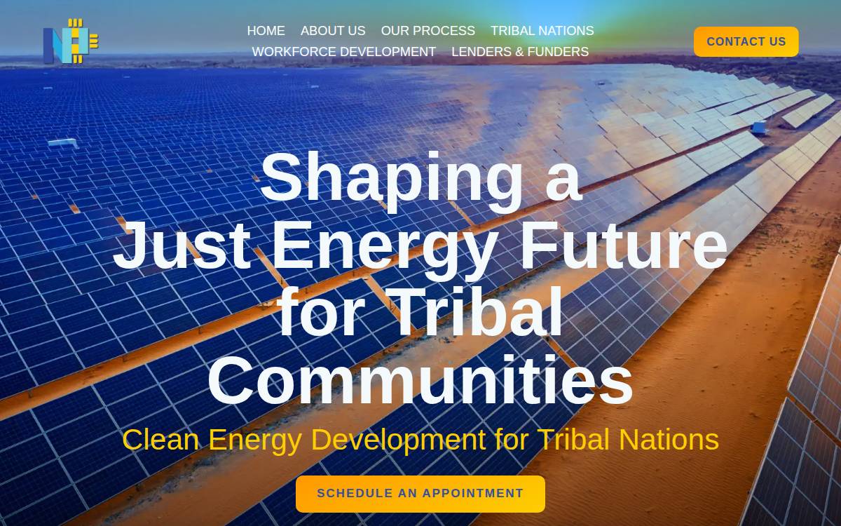 Navajopower website preview