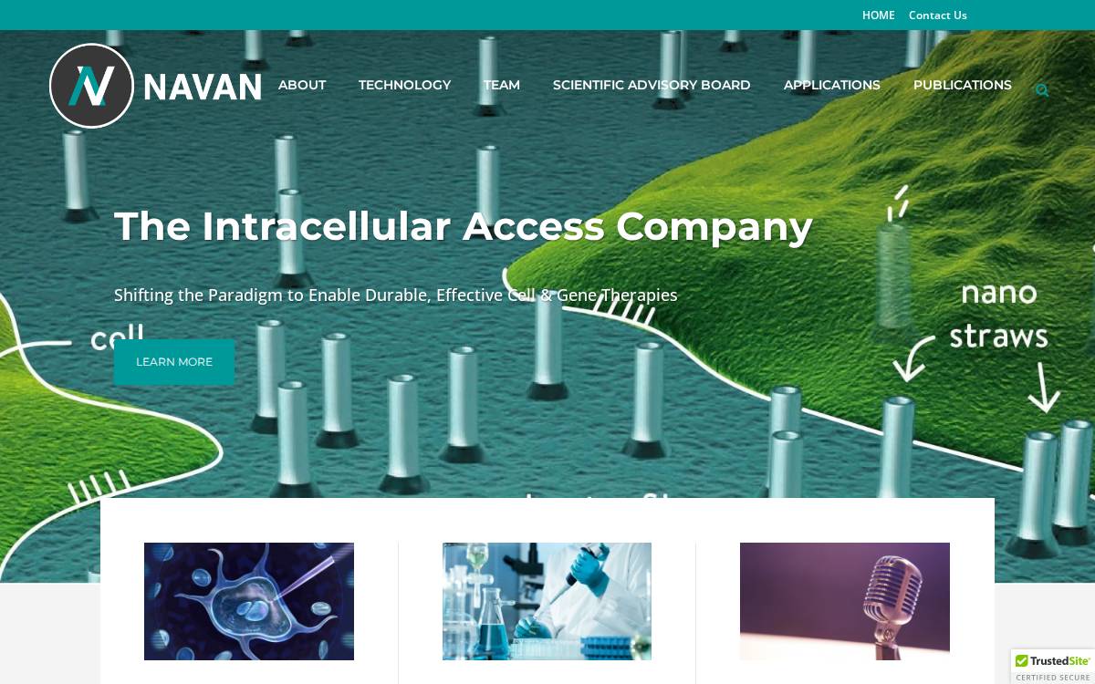 Navan Technologies website preview