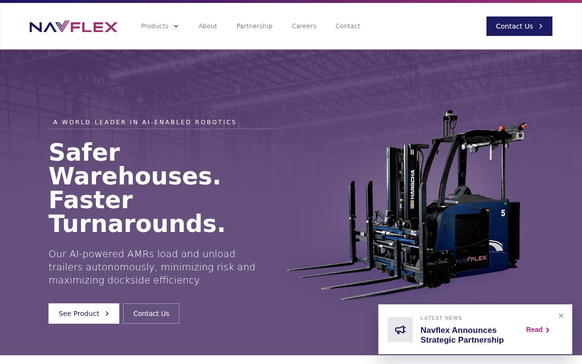 Navflex website preview