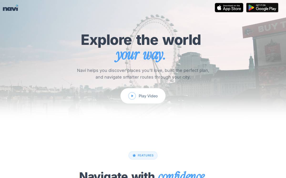 Navi website preview