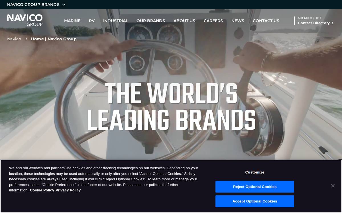 Navico website preview