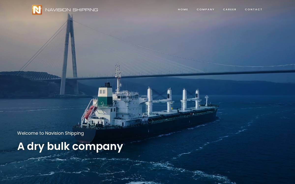 Navision Shipping website preview