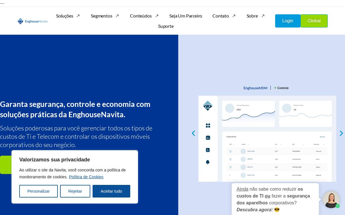 Navita website preview