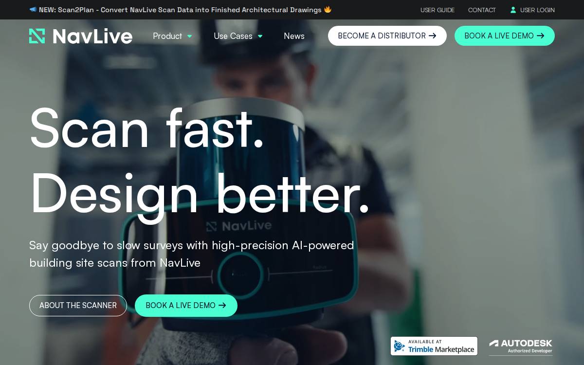 NavLive website preview