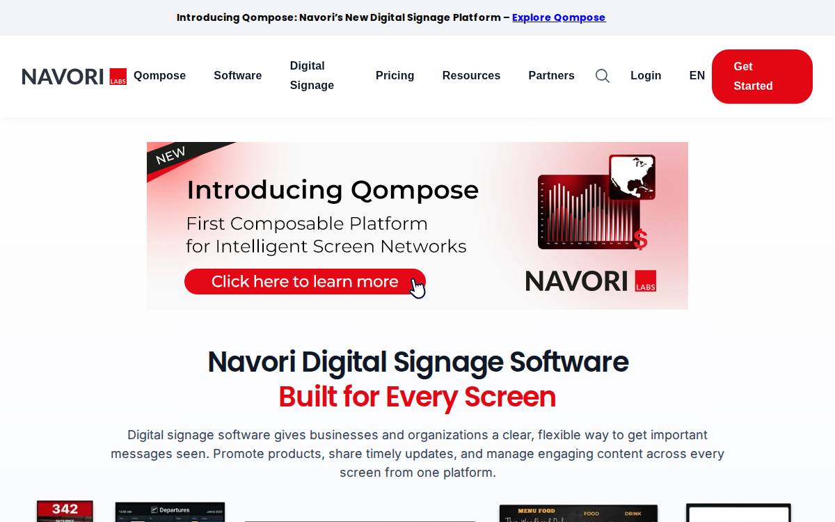 Navori Labs website preview