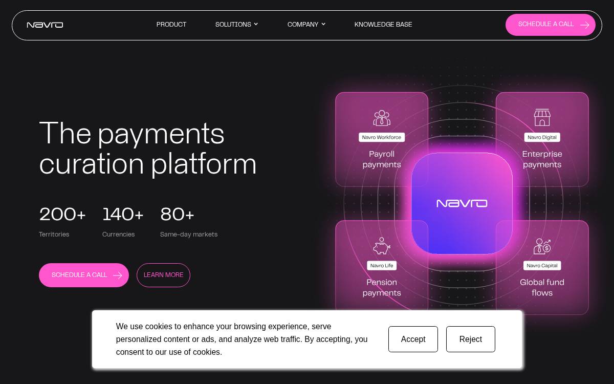 Navro website preview