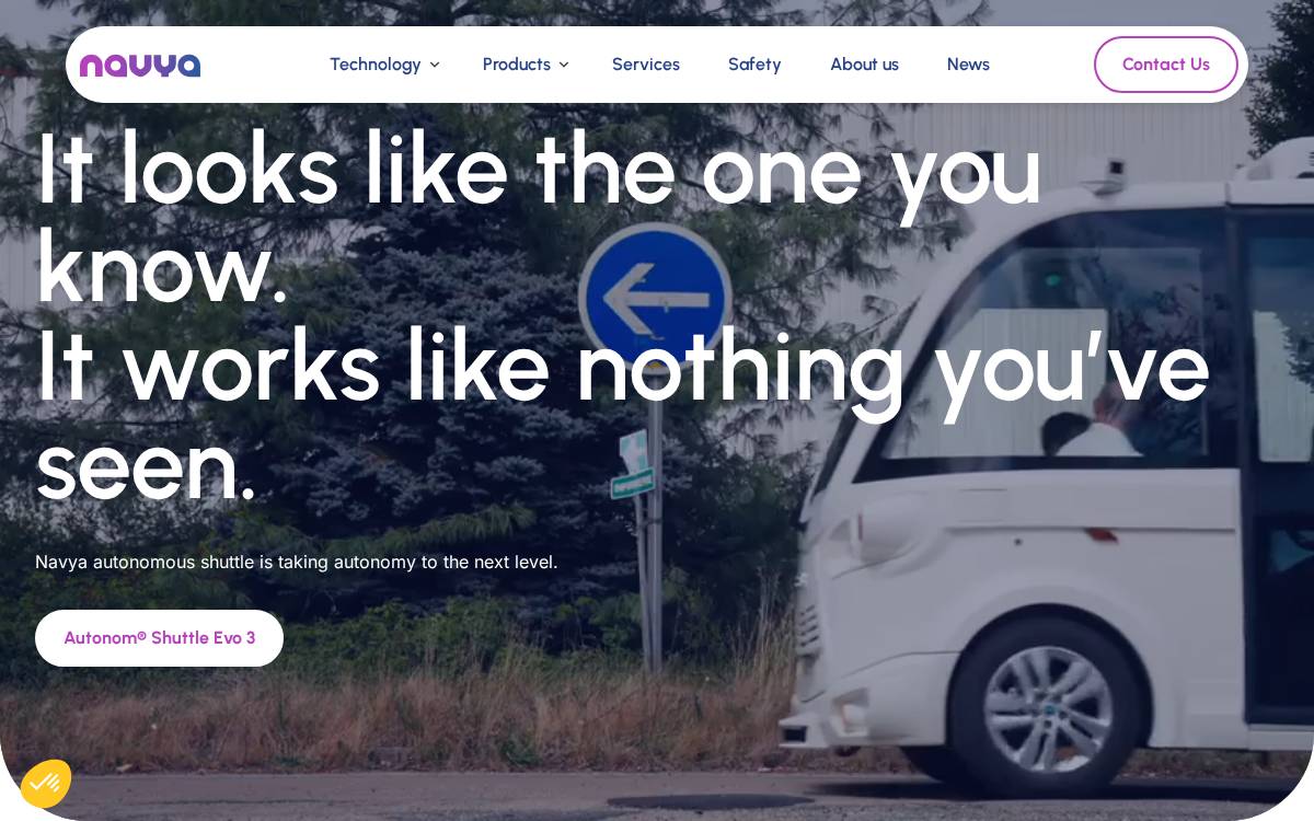 NAVYA website preview