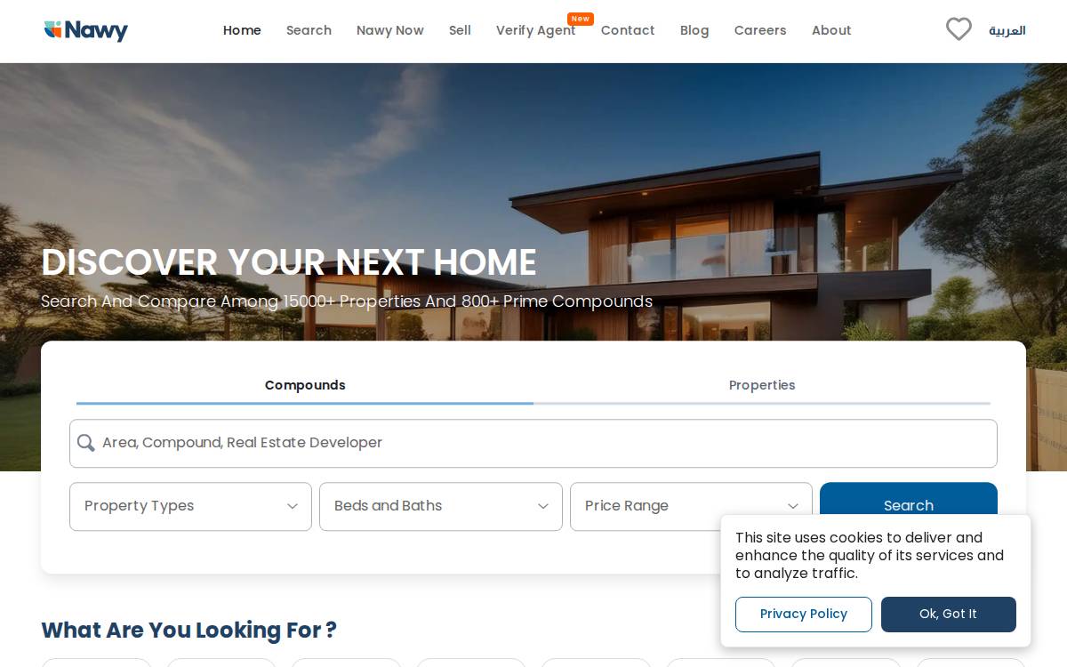 Nawy website preview
