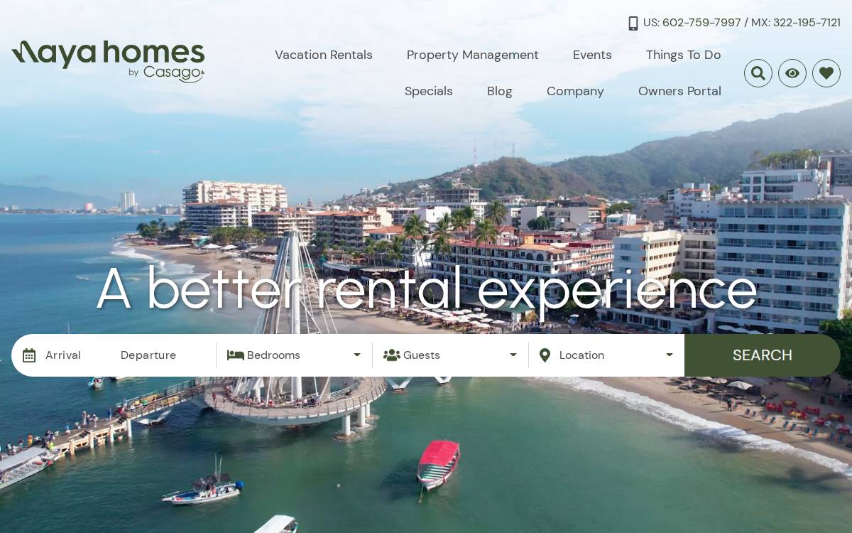 Naya Homes website preview