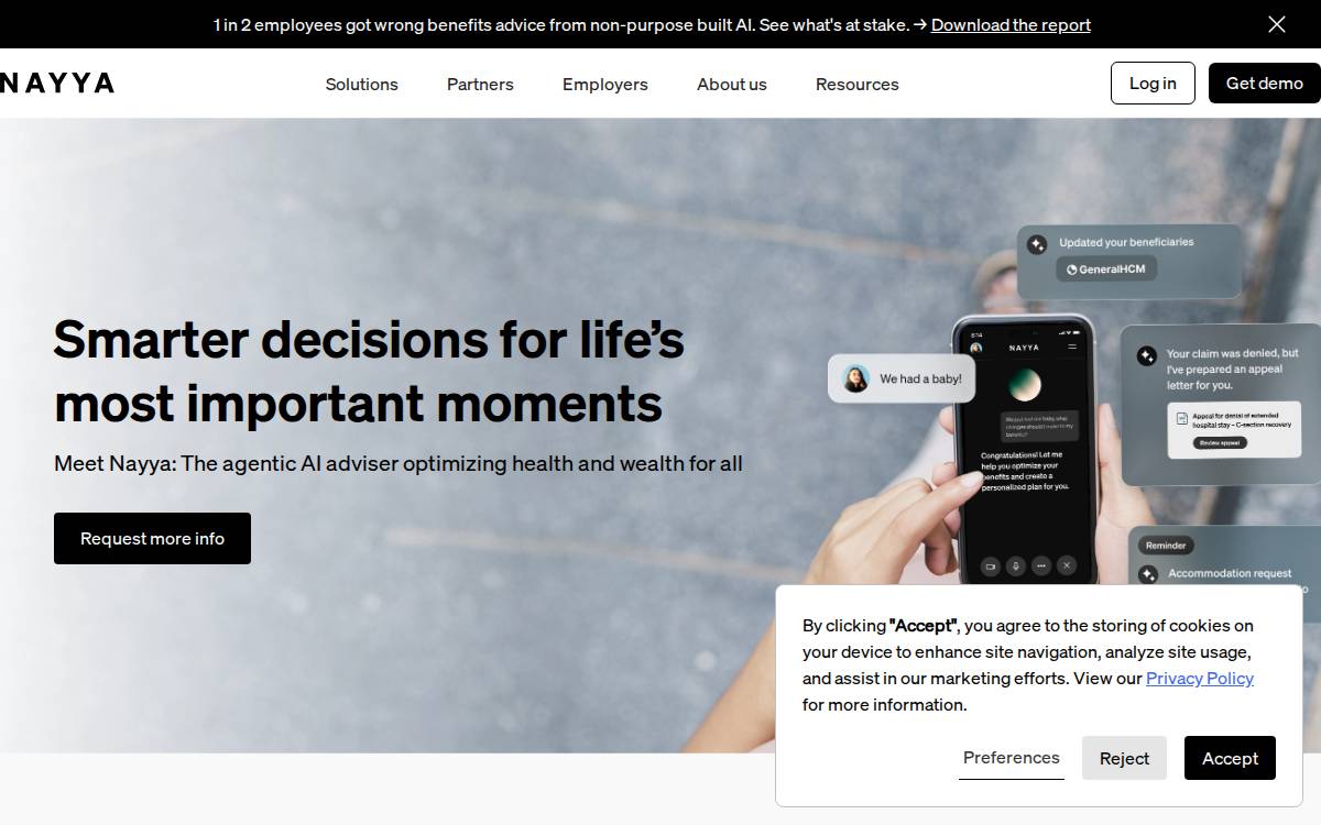 Nayya website preview