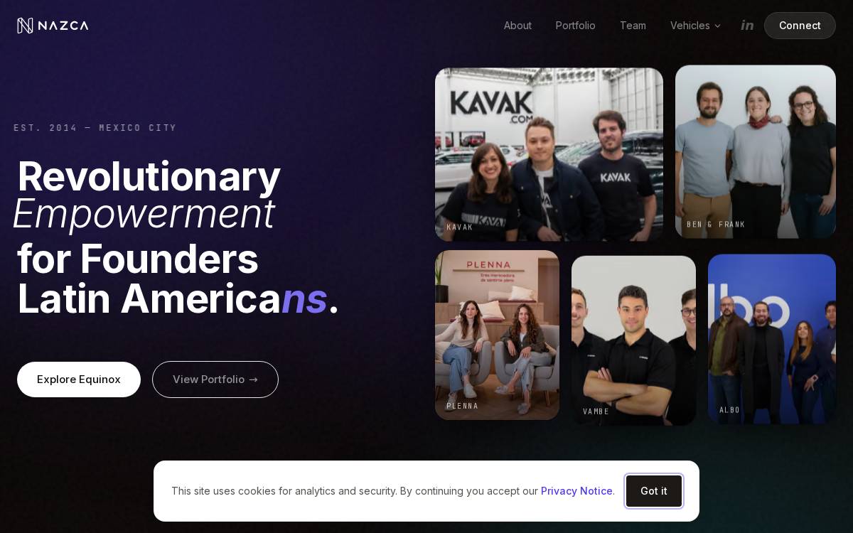 Nazca website preview