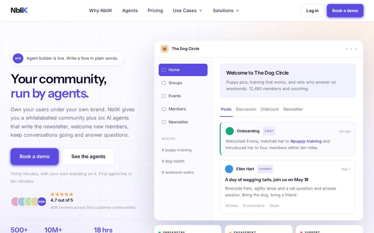 Nblik website preview