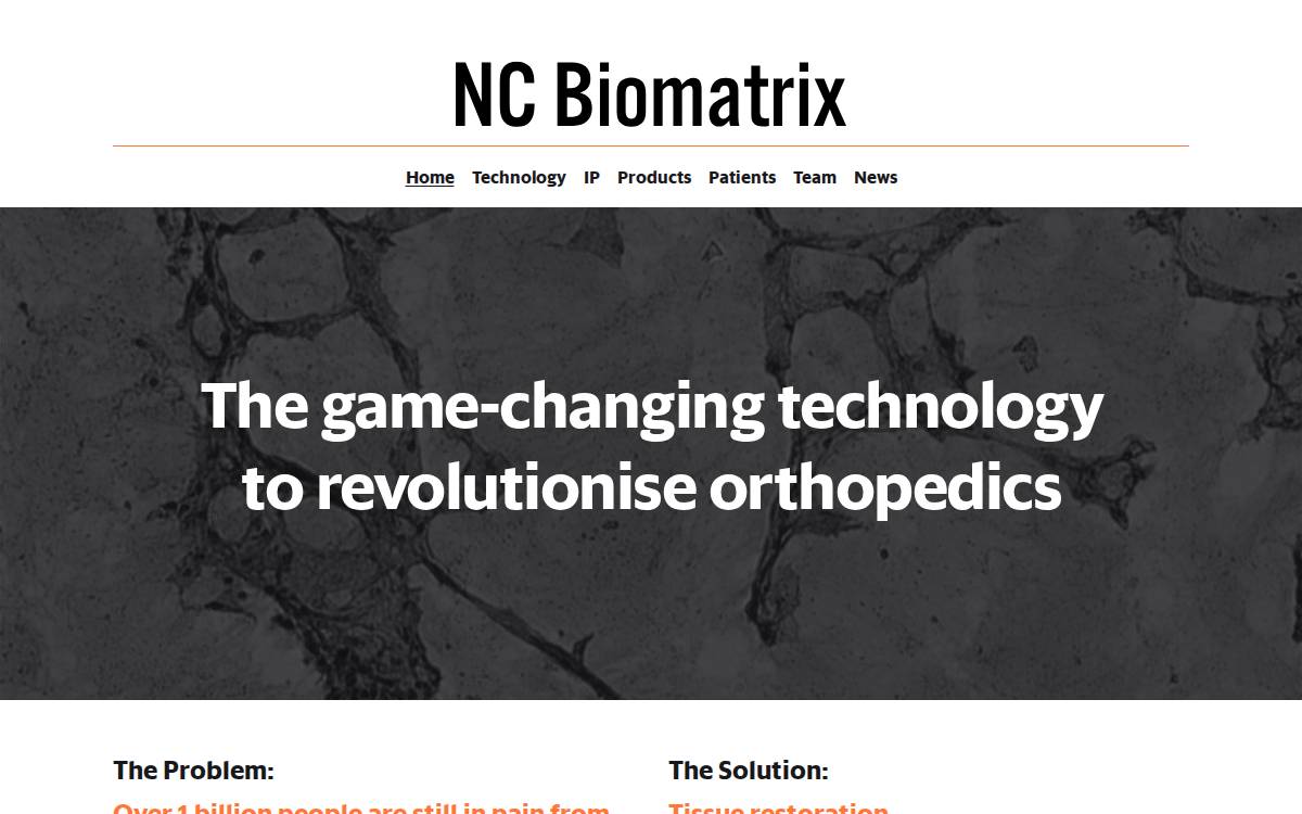 Nc Biomatrix website preview