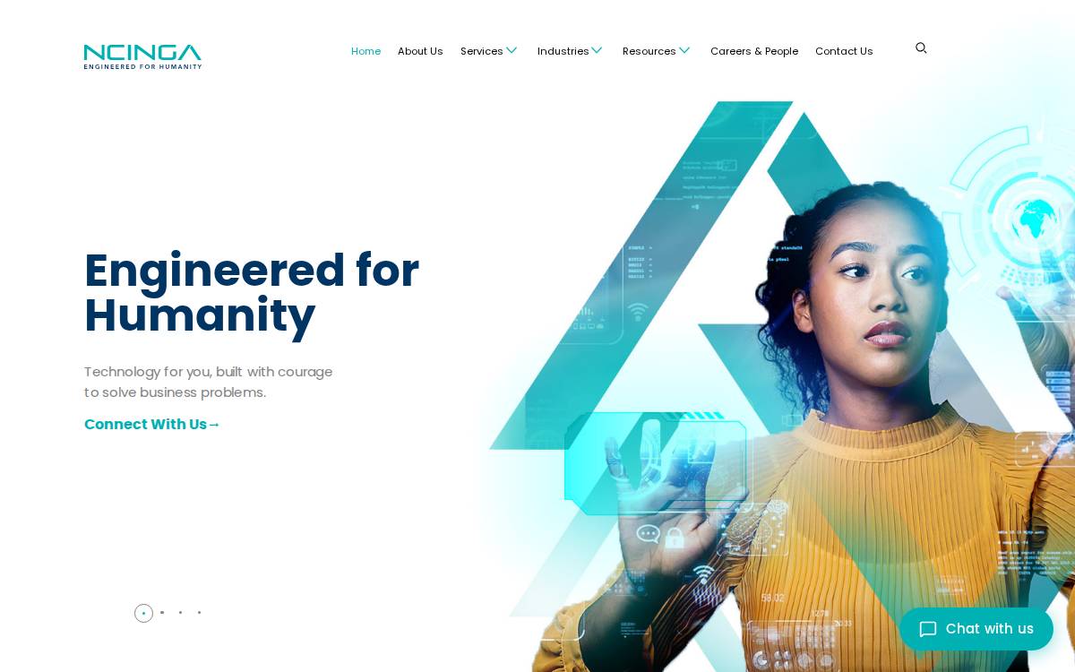 nCinga Innovations website preview