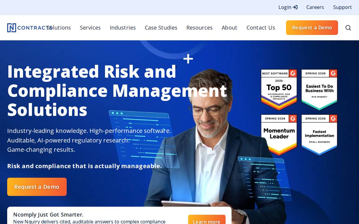Ncontracts website preview