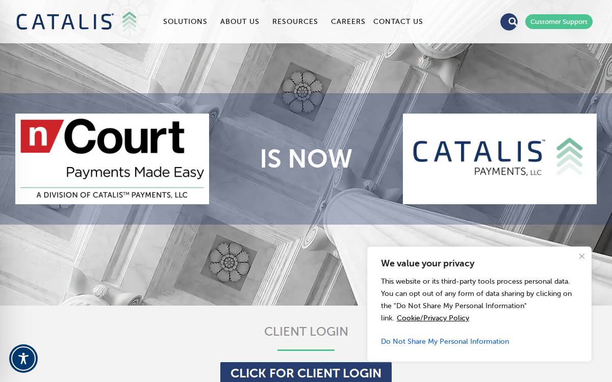 Ncourt website preview