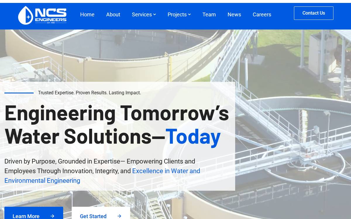 NCS website preview