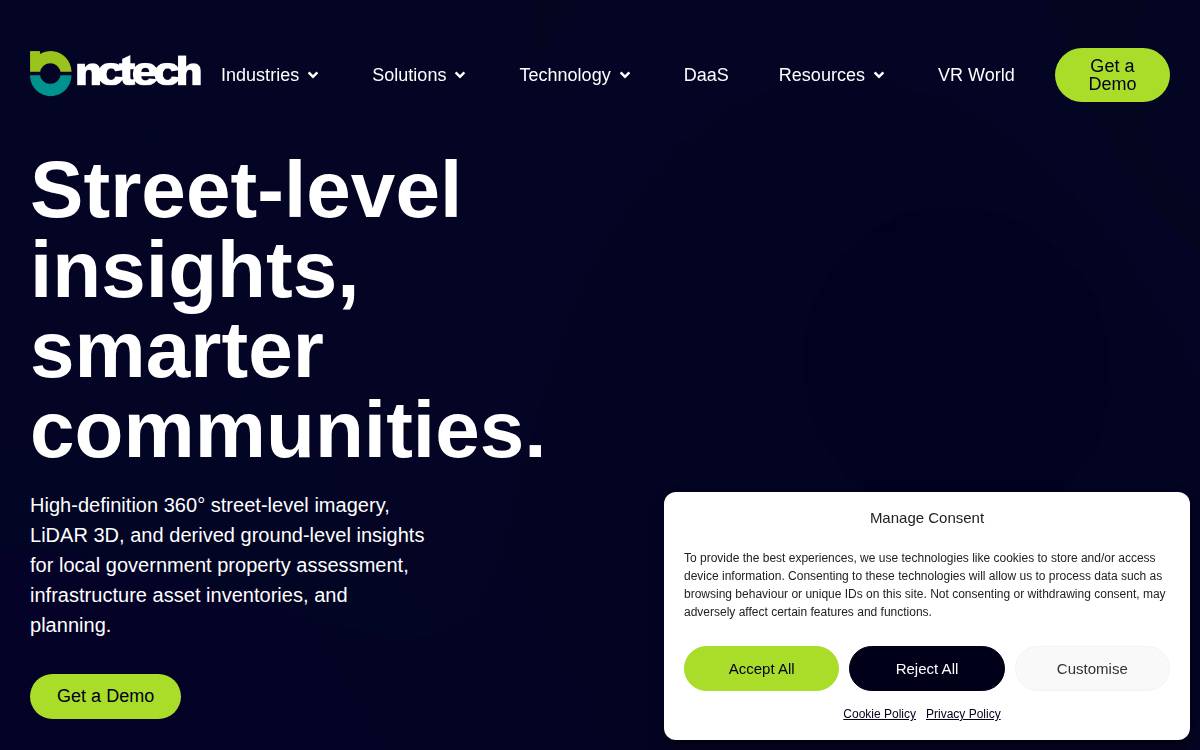 NCTech website preview