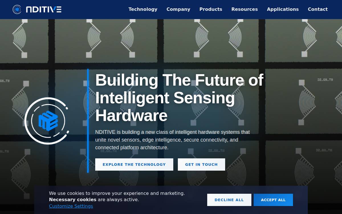 Nditive website preview