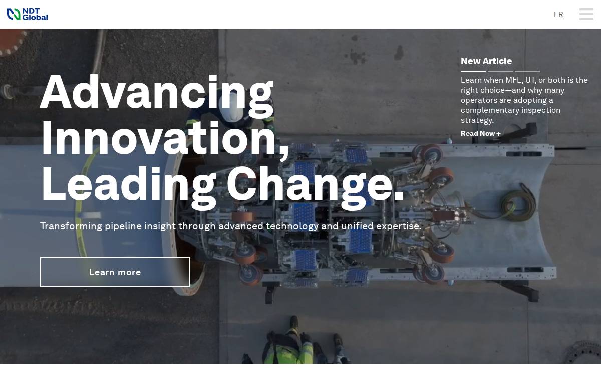 NDT Global website preview