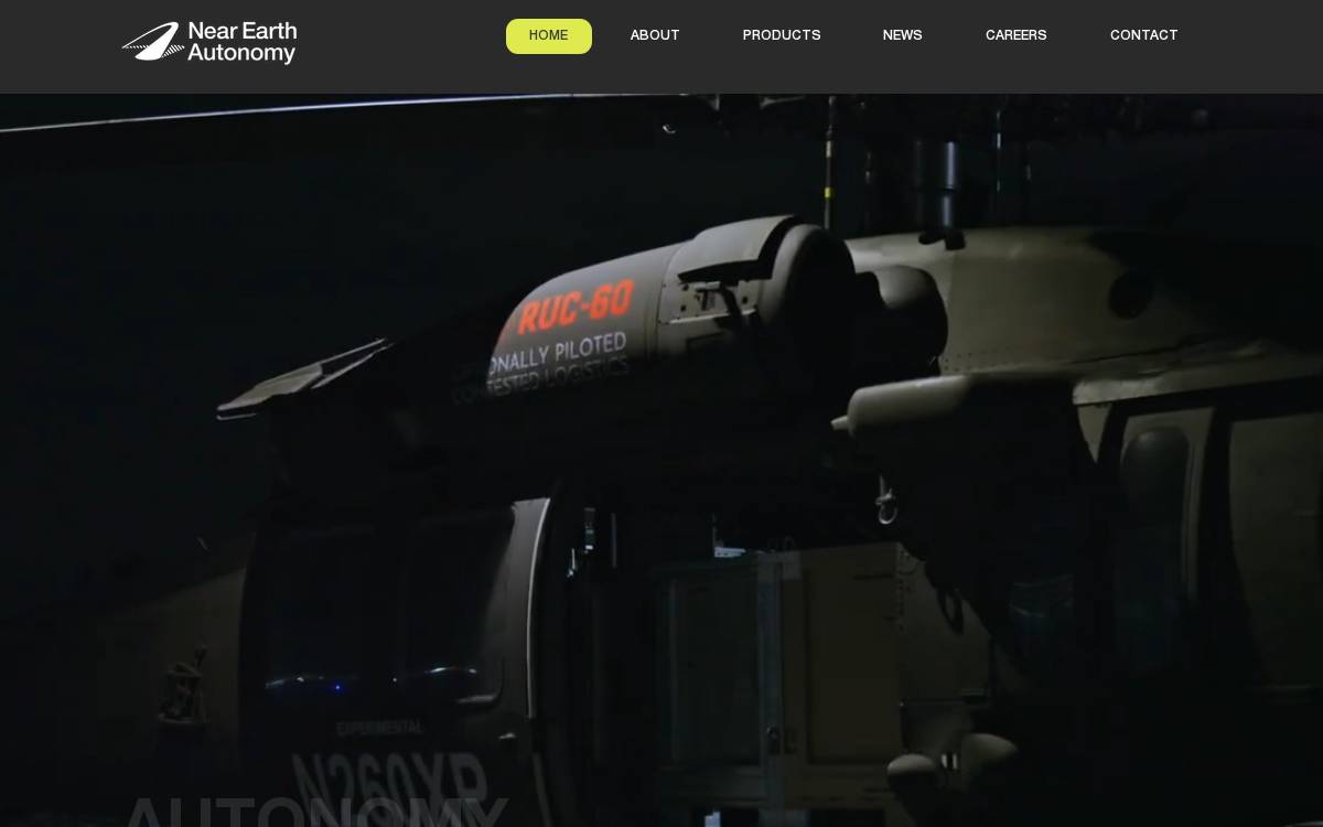Near Earth Autonomy website preview