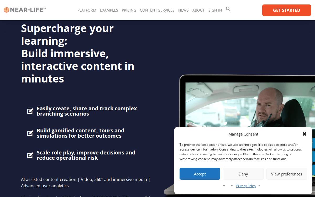 Near Life website preview