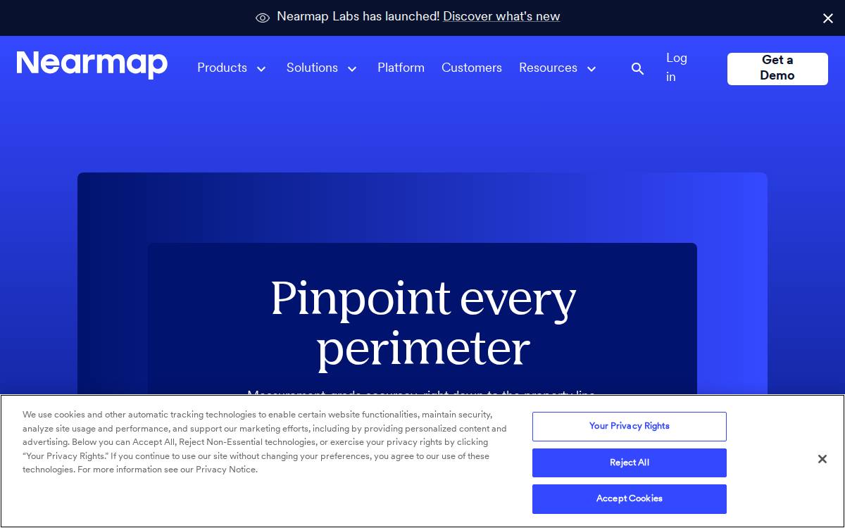 Nearmap website preview