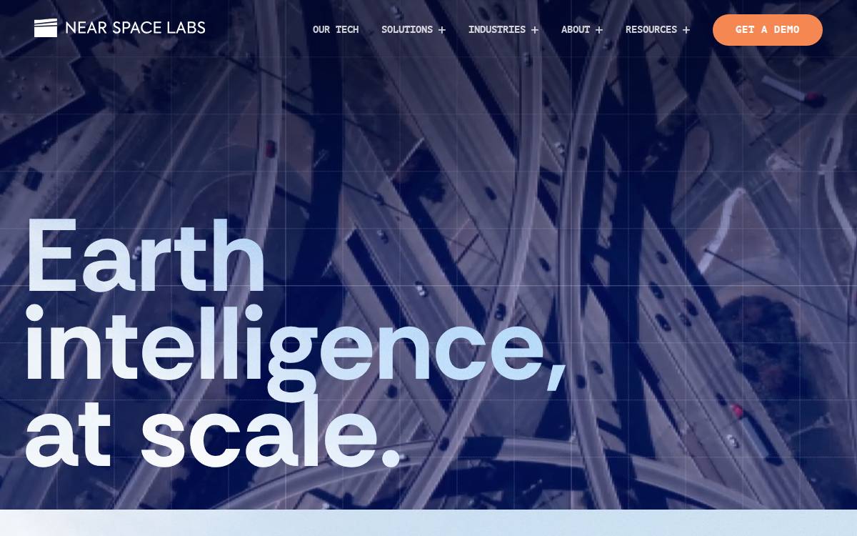Near Space Labs website preview