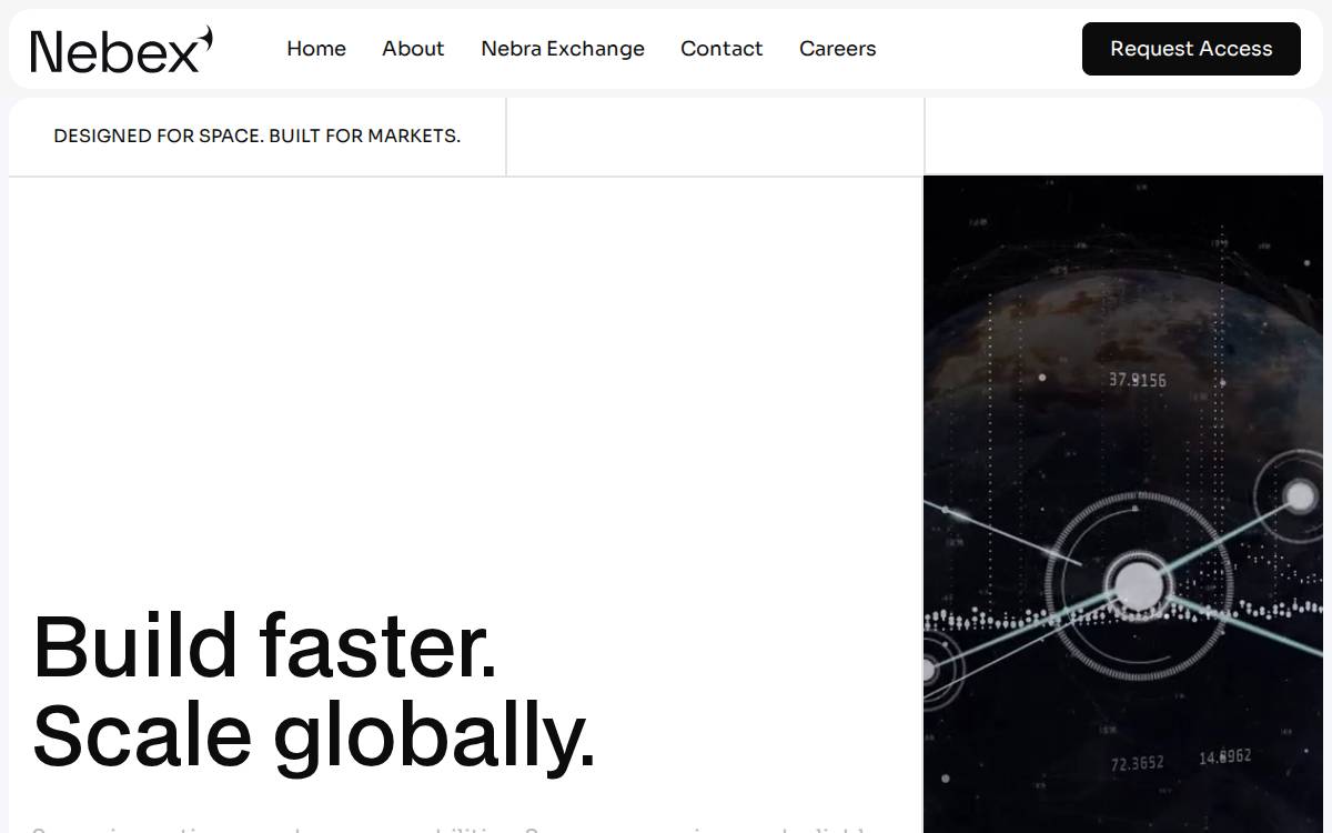 Nebex website preview