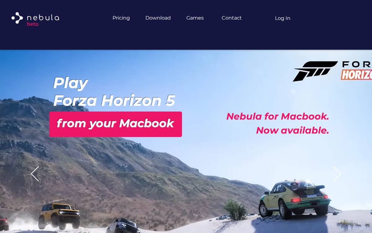 Nebula website preview