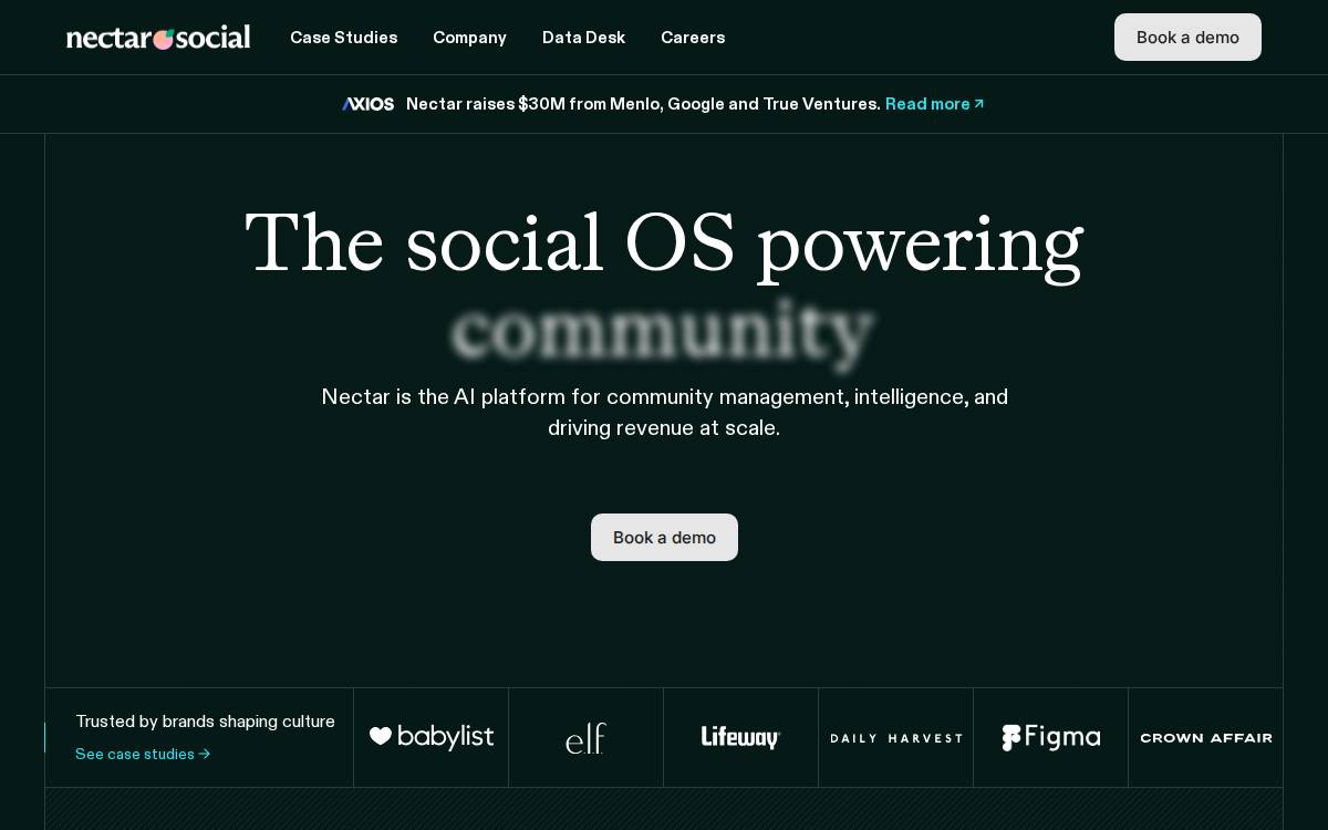 Nectar Social website preview