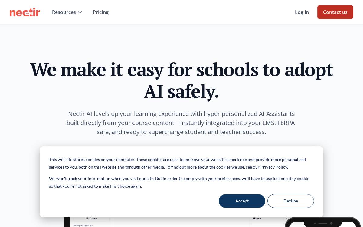 Nectir Applied AI website preview