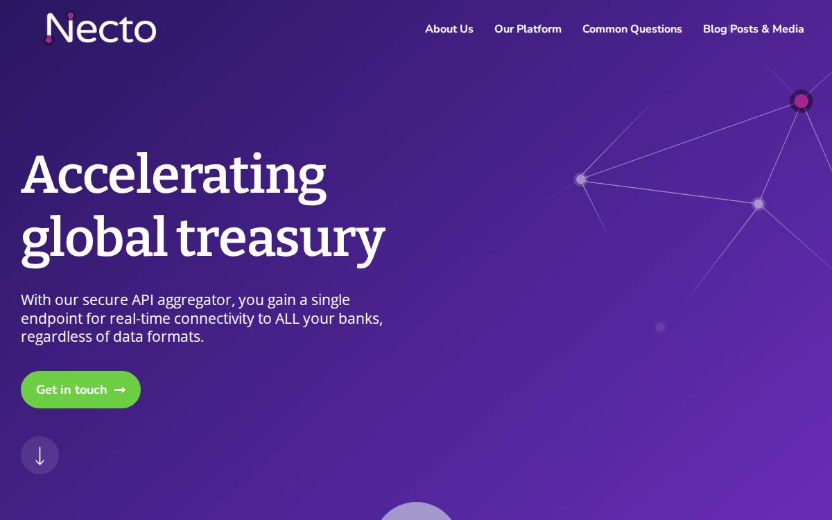 Necto Api website preview
