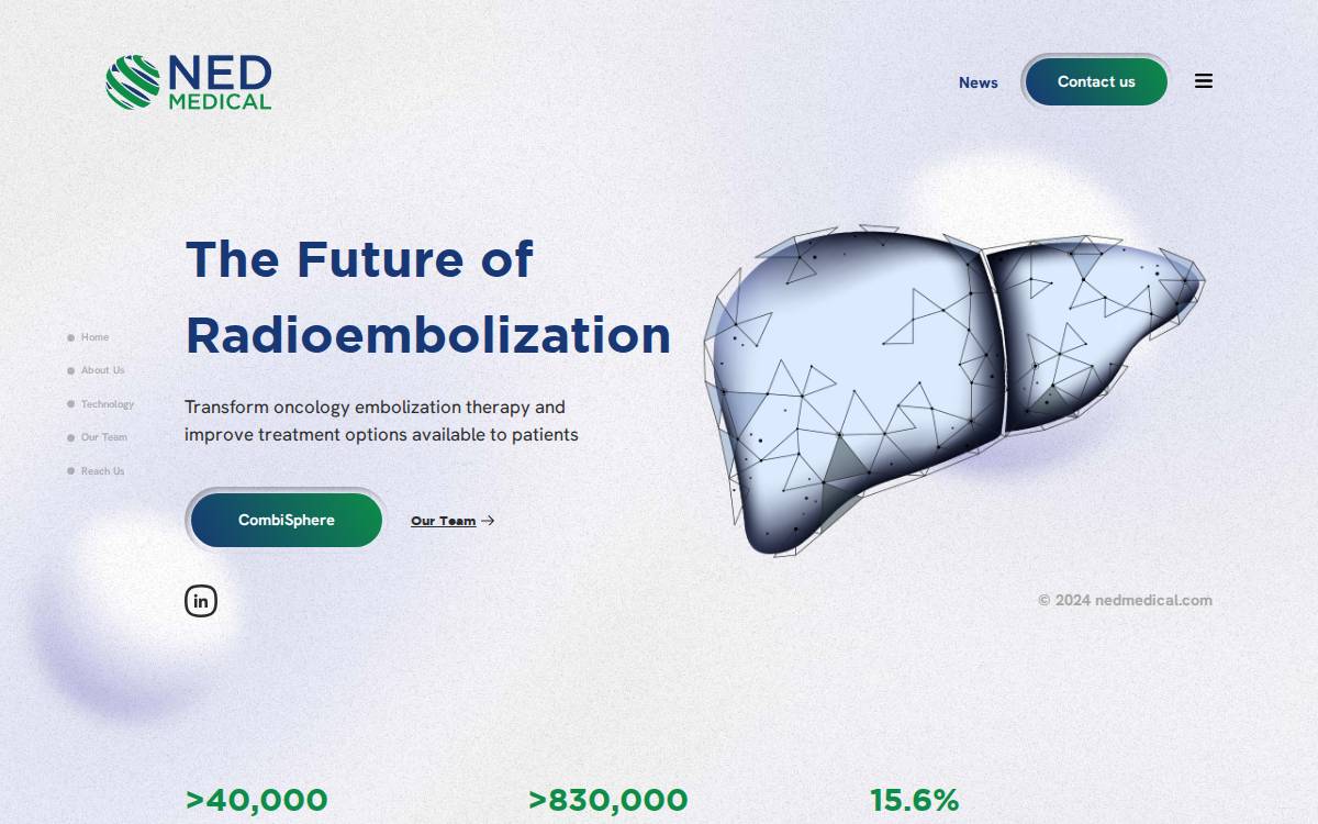 NED Medical website preview